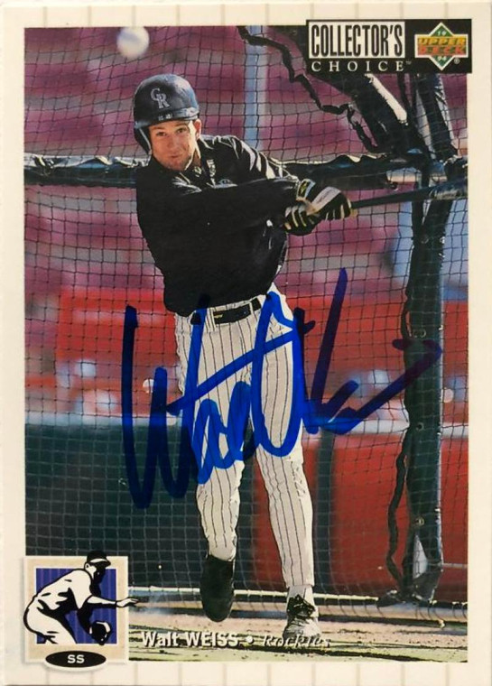 Walt Weiss Autographed 1994 Collector's Choice #488