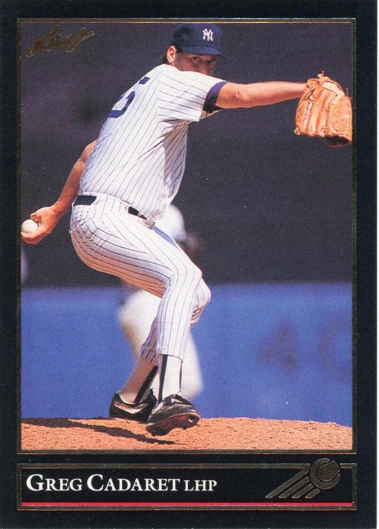 1992 Leaf Black Gold #24 Greg Cadaret NM-MT  New York Yankees 