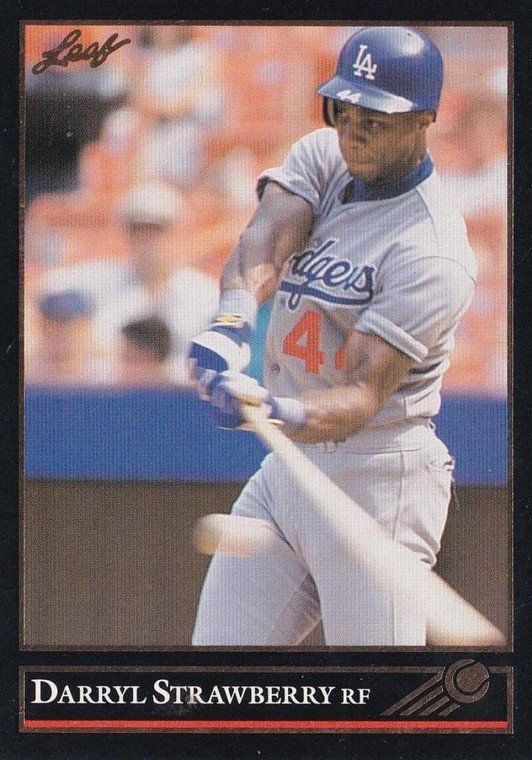 1992 Leaf Black Gold #29 Darryl Strawberry NM-MT  Los Angeles Dodgers 