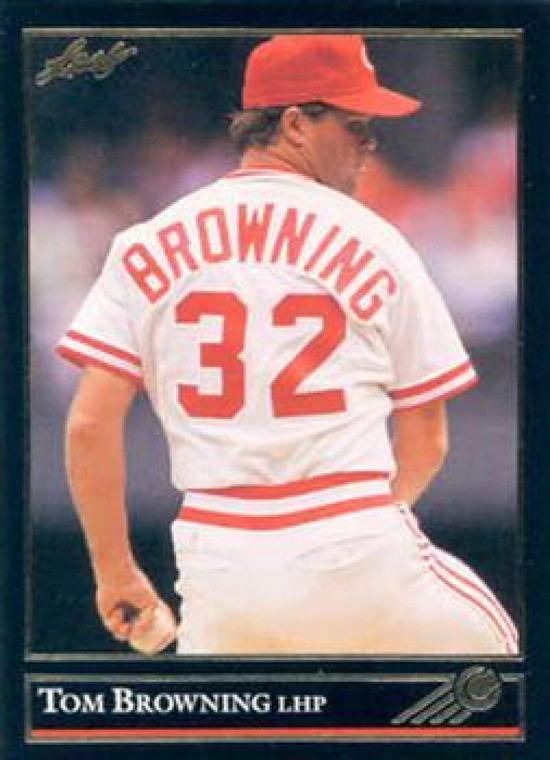 1992 Leaf Black Gold #46 Tom Browning NM-MT  Cincinnati Reds 