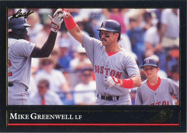 1992 Leaf Black Gold #89 Mike Greenwell NM-MT  Boston Red Sox 