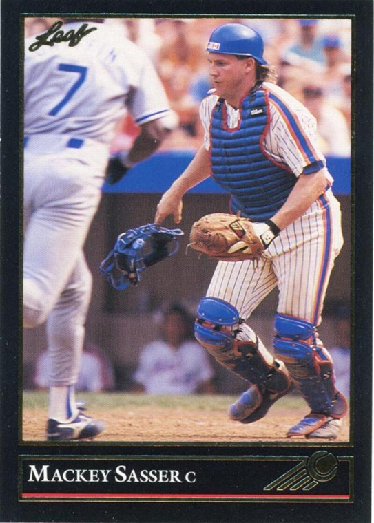 1992 Leaf Black Gold #108 Mackey Sasser NM-MT  New York Mets 