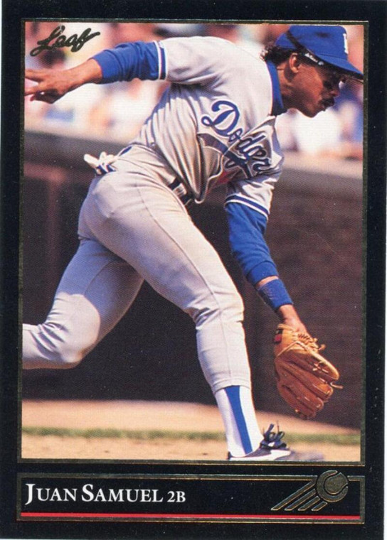 1992 Leaf Black Gold #125 Juan Samuel NM-MT  Los Angeles Dodgers 