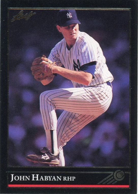 1992 Leaf Black Gold #189 John Habyan NM-MT  New York Yankees 
