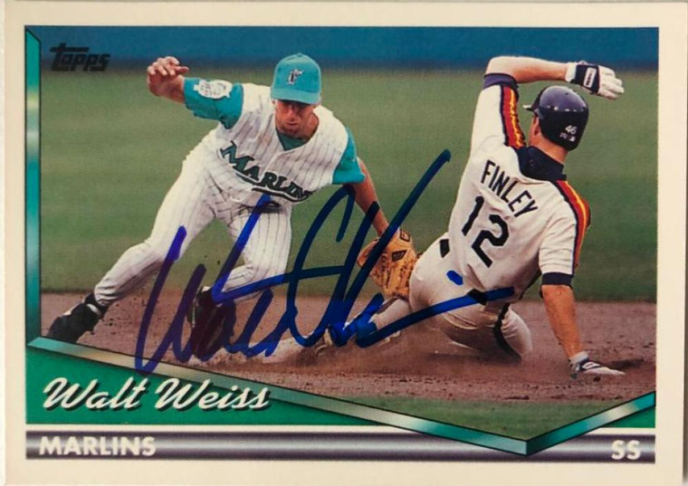 Walt Weiss Autographed 1994 Topps #256