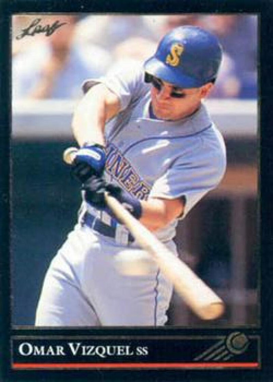 1992 Leaf Black Gold #265 Omar Vizquel NM-MT  Seattle Mariners 