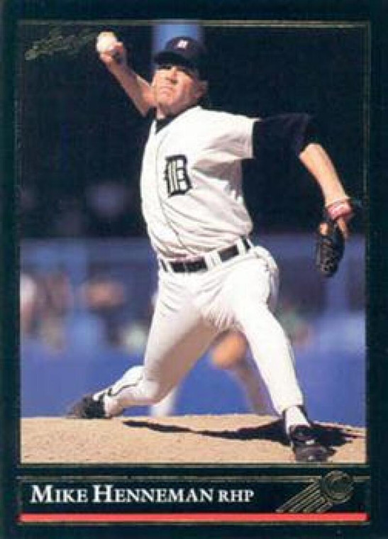 1992 Leaf Black Gold #325 Mike Henneman NM-MT  Detroit Tigers 