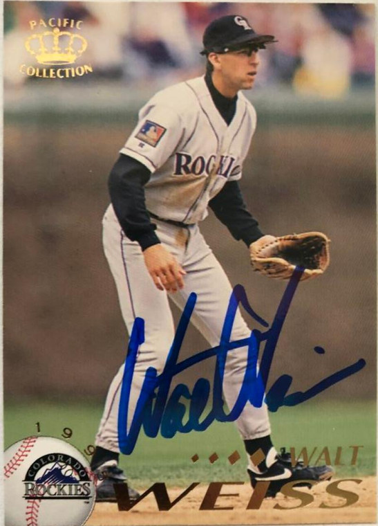 Walt Weiss Autographed 1995 Pacific #147