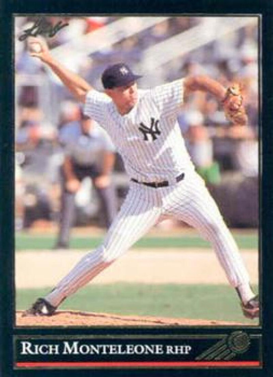 1992 Leaf Black Gold #352 Rich Monteleone NM-MT  New York Yankees 