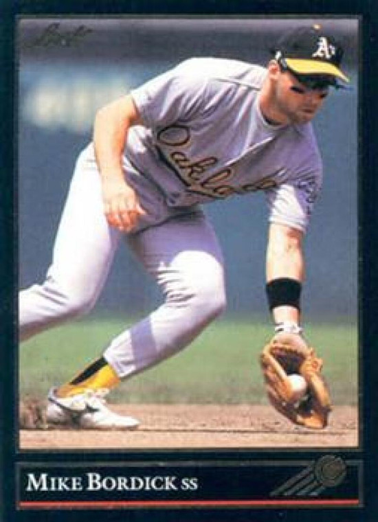 1992 Leaf Black Gold #364 Mike Bordick NM-MT  Oakland Athletics 