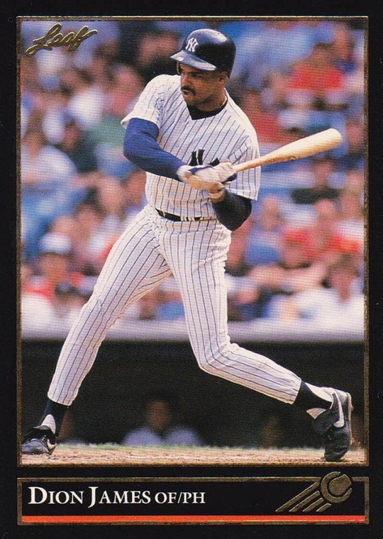 1992 Leaf Black Gold #365 Dion James UER NM-MT  New York Yankees 