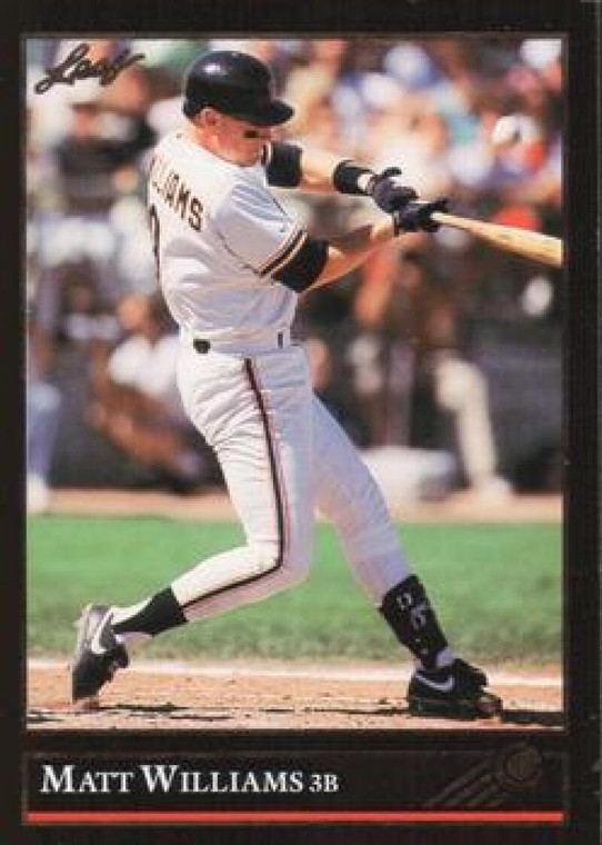 1992 Leaf Black Gold #373 Matt Williams NM-MT  San Francisco Giants 
