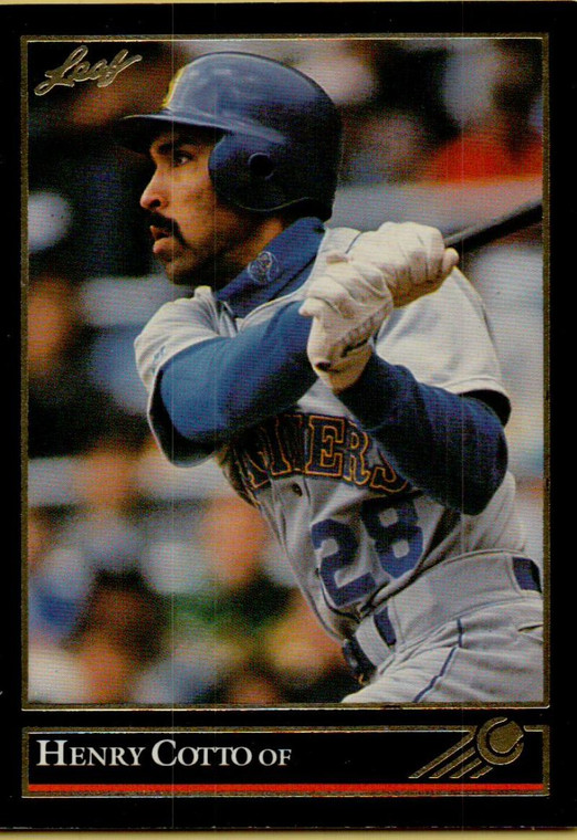 1992 Leaf Black Gold #472 Henry Cotto NM-MT  Seattle Mariners 