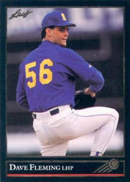 1992 Leaf Black Gold #494 Dave Fleming NM-MT  Seattle Mariners 