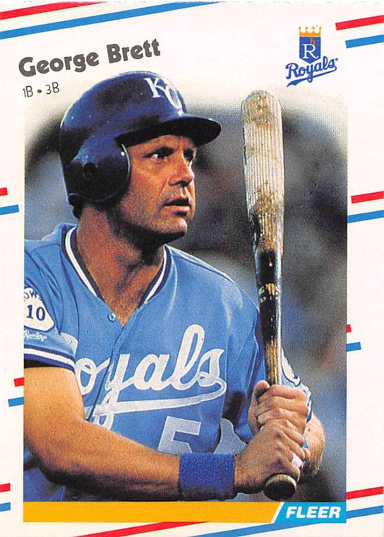 1988 Fleer #254 George Brett VG Kansas City Royals 