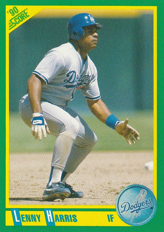 1990 Score #23 Lenny Harris VG Los Angeles Dodgers 