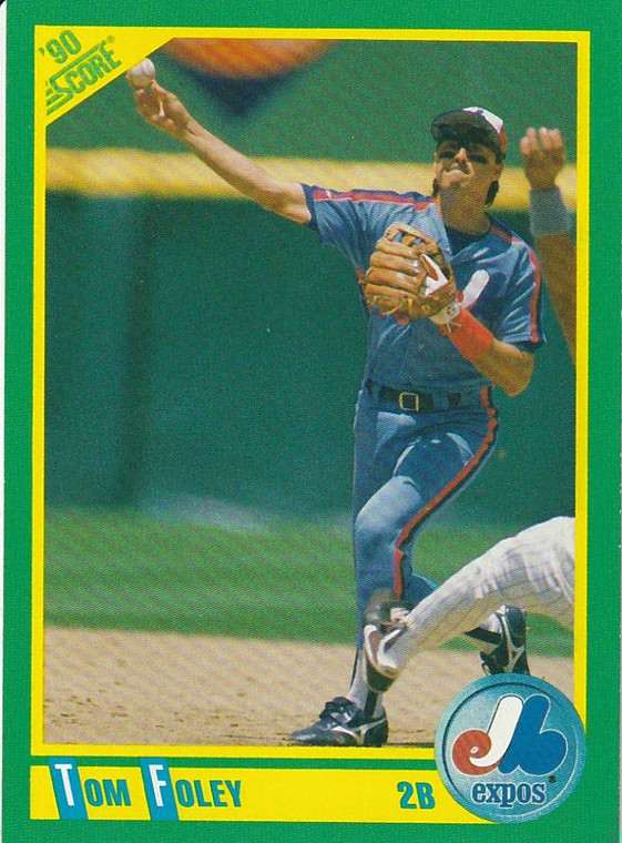 1990 Score #32 Tom Foley VG Montreal Expos 