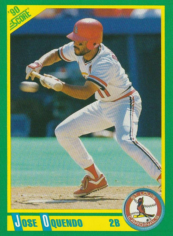 1990 Score #68 Jose Oquendo VG St. Louis Cardinals 