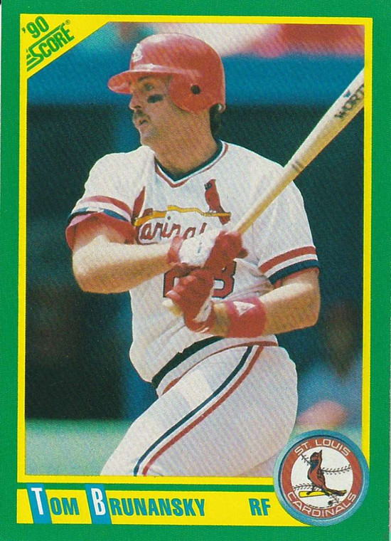 1990 Score #72 Tom Brunansky VG St. Louis Cardinals 