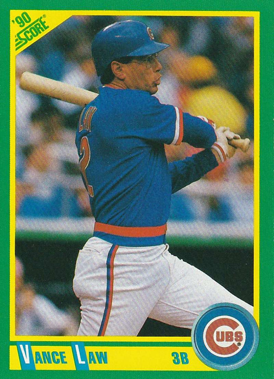 1990 Score #73 Vance Law VG Chicago Cubs 