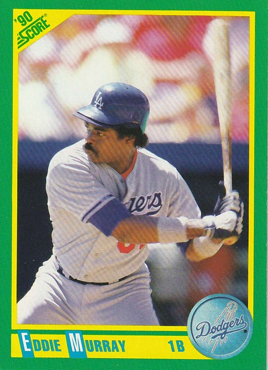 1990 Score #80 Eddie Murray VG Los Angeles Dodgers 