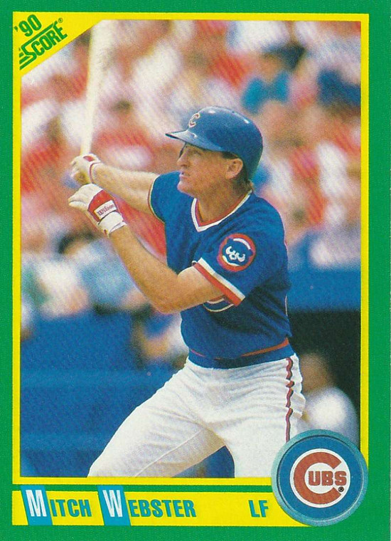 1990 Score #85 Mitch Webster VG Chicago Cubs 