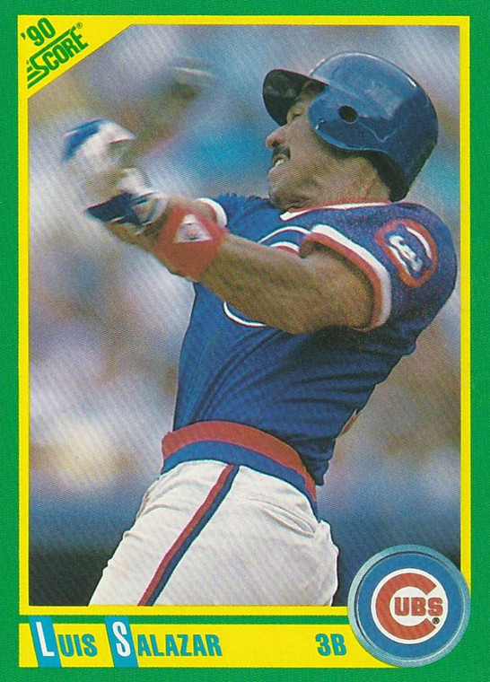 1990 Score #92 Luis Salazar VG Chicago Cubs 