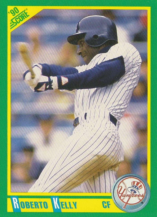 1990 Score #100 Roberto Kelly VG New York Yankees 