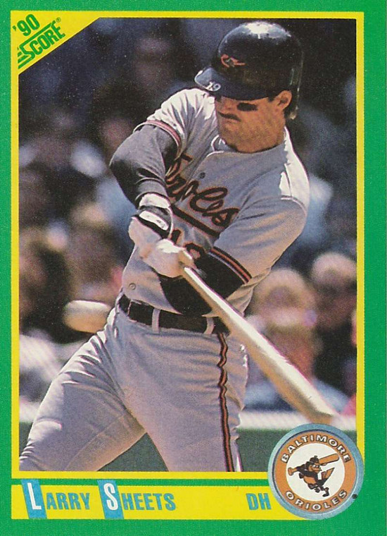 1990 Score #111 Larry Sheets VG Baltimore Orioles 