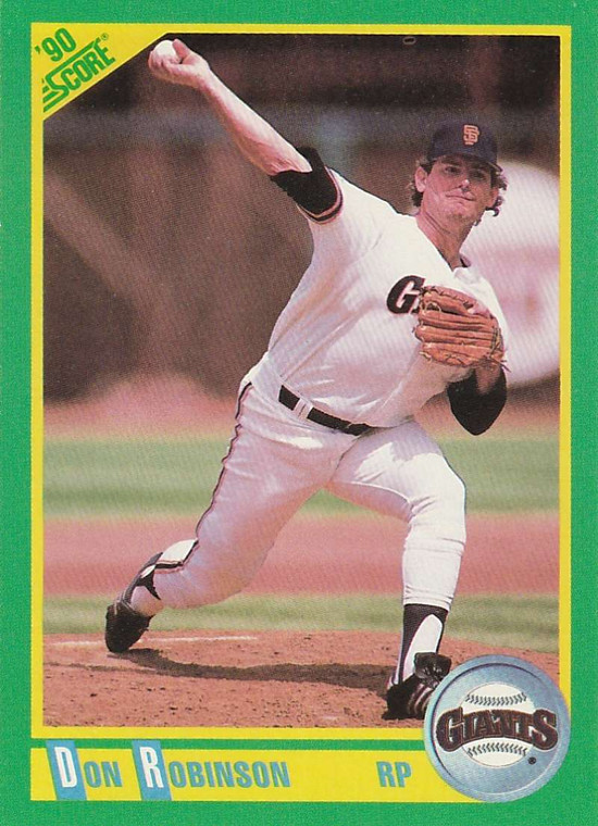 1990 Score #112 Don Robinson VG San Francisco Giants 