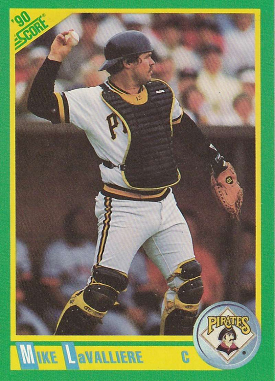 1990 Score #116 Mike LaValliere VG Pittsburgh Pirates 