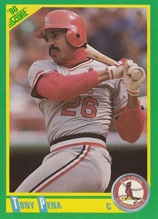 1990 Score #122 Tony Pena VG St. Louis Cardinals 