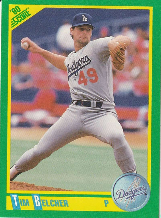 1990 Score #126 Tim Belcher VG Los Angeles Dodgers 