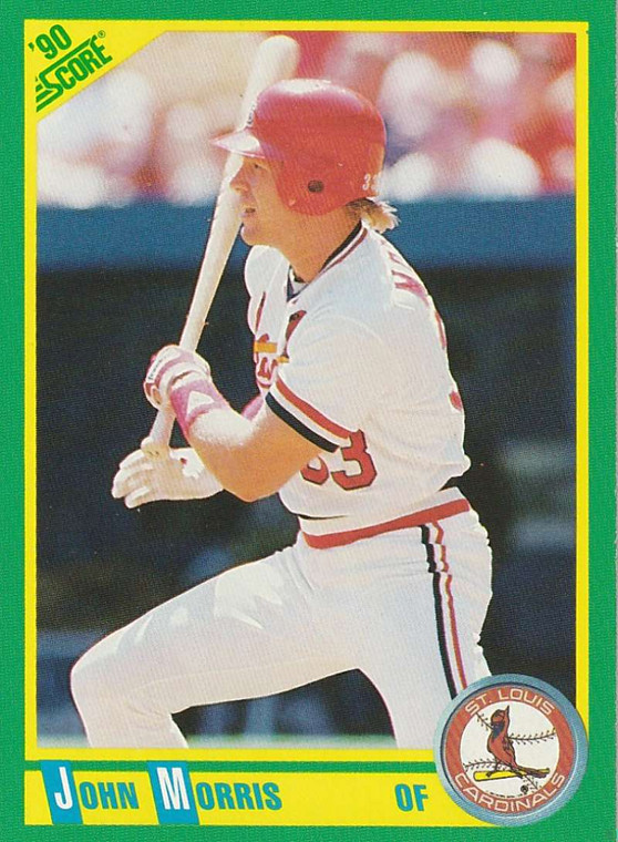 1990 Score #134 John Morris VG St. Louis Cardinals 