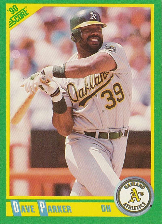 1990 Score #135 Dave Parker VG Oakland Athletics 