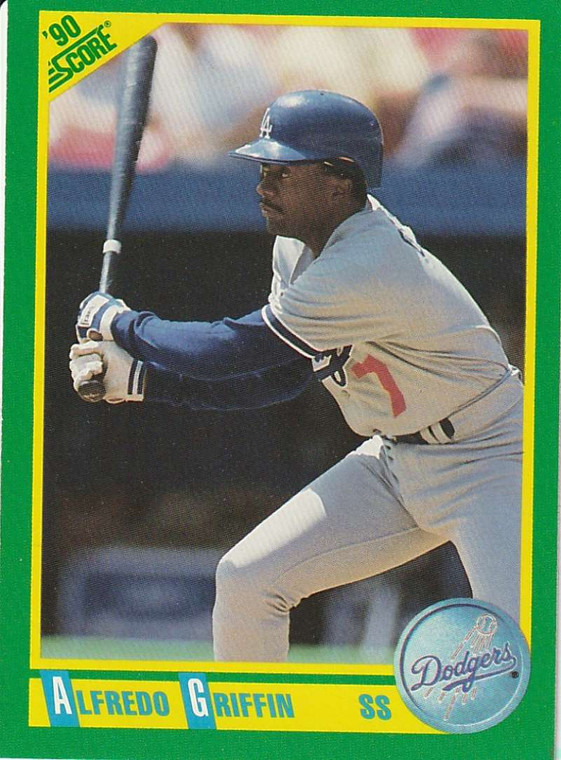 1990 Score #156 Alfredo Griffin VG Los Angeles Dodgers 