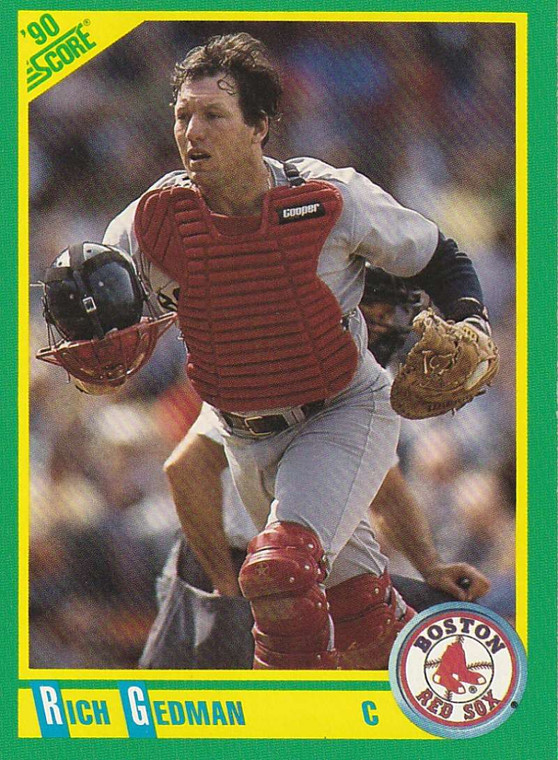1990 Score #173 Rich Gedman VG Boston Red Sox 