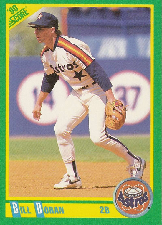 1990 Score #182 Bill Doran VG Houston Astros 