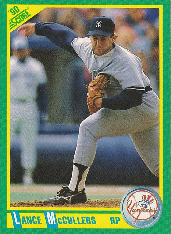1990 Score #186 Lance McCullers VG New York Yankees 