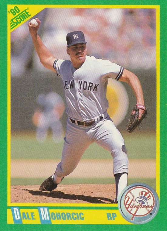 1990 Score #191 Dale Mohorcic VG New York Yankees 