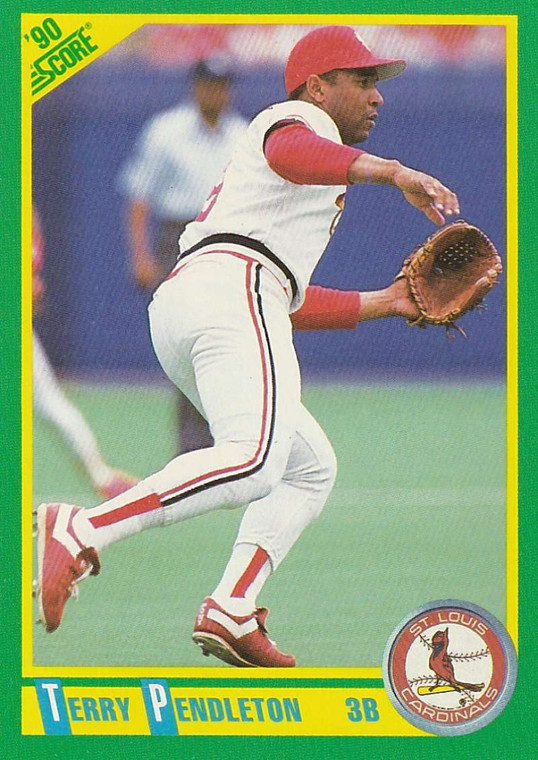 1990 Score #208 Terry Pendleton VG St. Louis Cardinals 