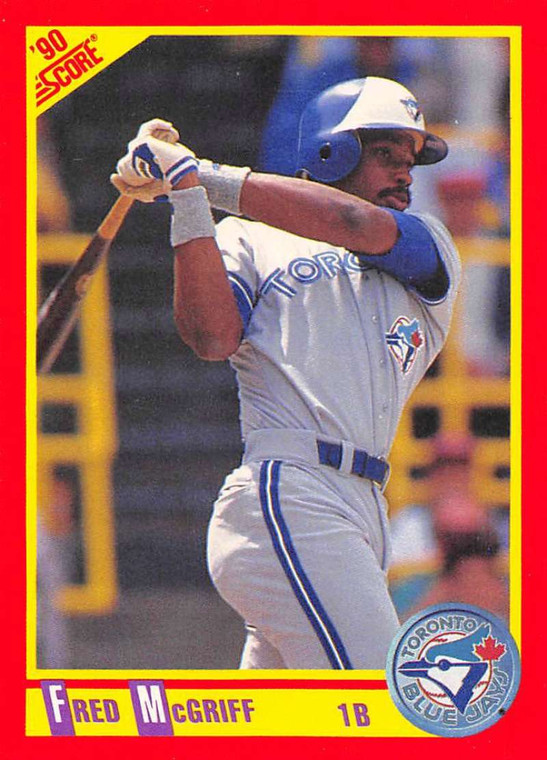 1990 Score #271 Fred McGriff VG Toronto Blue Jays 