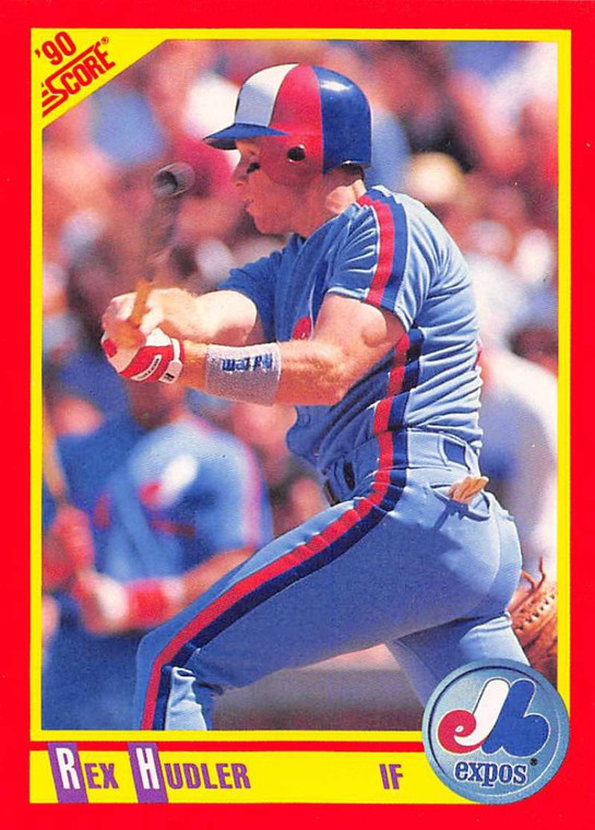1990 Score #287 Rex Hudler VG Montreal Expos 