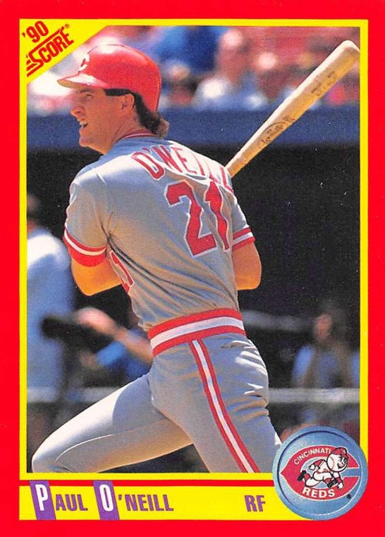 1990 Score #295 Paul O'Neill VG Cincinnati Reds 