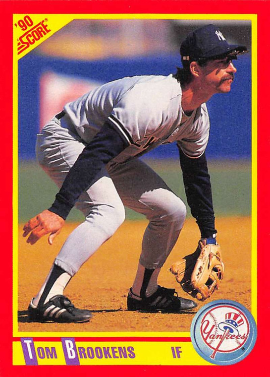 1990 Score #297 Tom Brookens VG New York Yankees 
