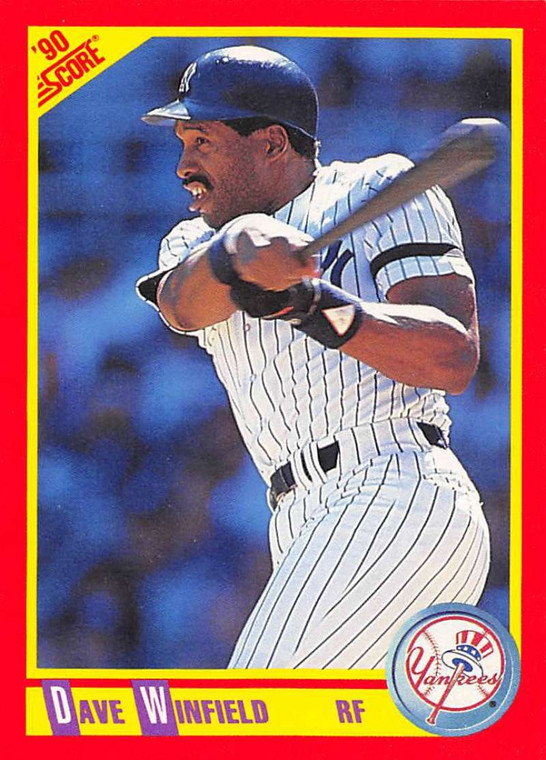 1990 Score #307 Dave Winfield VG New York Yankees 