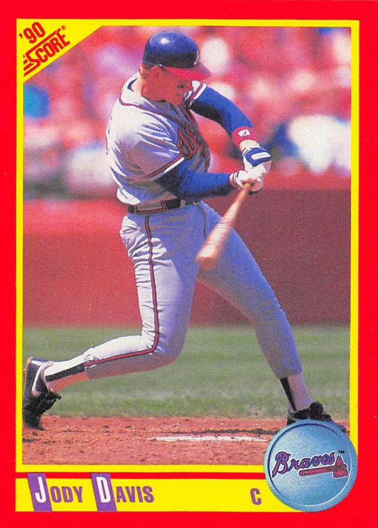 1990 Score #328 Jody Davis VG Chicago Cubs 