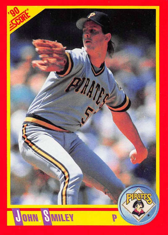 1990 Score #334 John Smiley VG Pittsburgh Pirates 