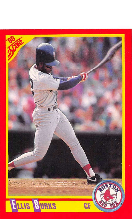 1990 Score #340 Ellis Burks VG Boston Red Sox 