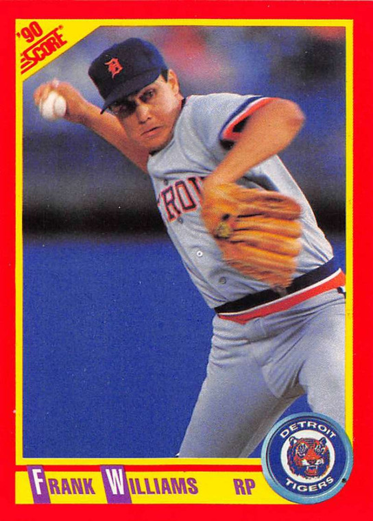1990 Score #341 Frank Williams VG Detroit Tigers 